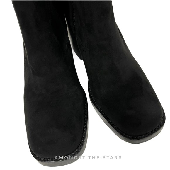 Jeffrey Campbell Maxen Black Suede Booties - Picture 6 of 9